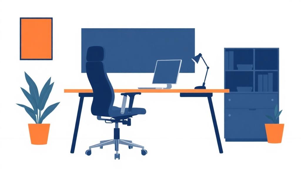Artigo da DShip Móveis: Como montar um escritório corporativo ergonômico do zero: guia completo para empresas